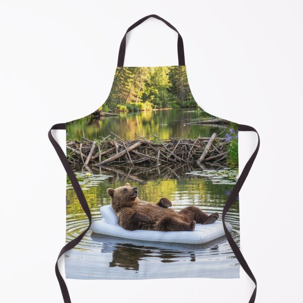 Item preview, Bear Relaxes on the River designed and sold by Tridentulus.