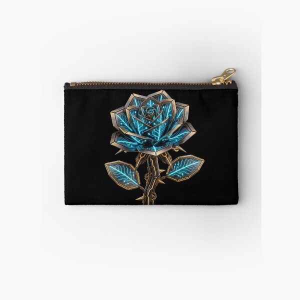 Item preview, Cybernetic Mechanical Rose - Sci-Fi Bio-Tech Neon Flower Art designed and sold by Global-Command.