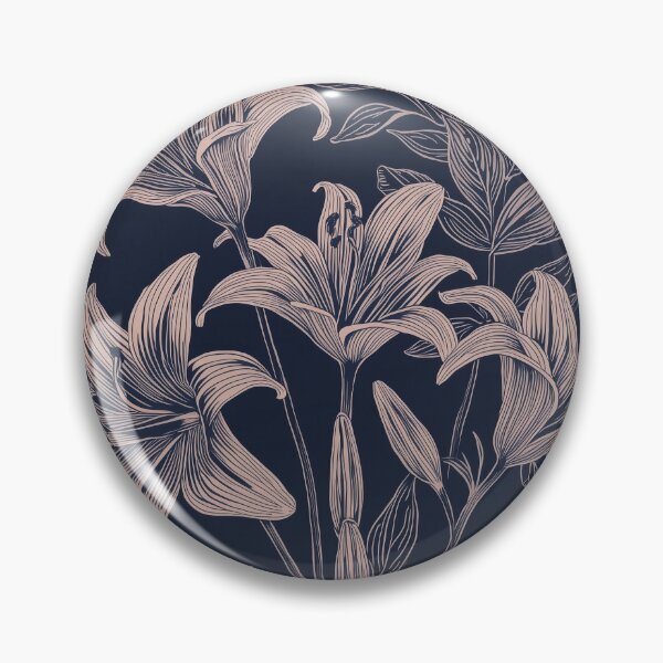 Item preview, Vintage Lily Sketch Botanical Seamless Pattern designed and sold by NuvoraNest.