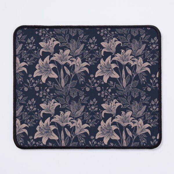 Item preview, Vintage Lily Sketch Botanical Seamless Pattern designed and sold by NuvoraNest.