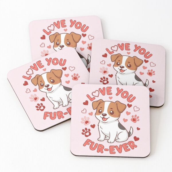 Item preview, Valentine's Day Puppy Jack Russel designed and sold by FloreDreamStudio.