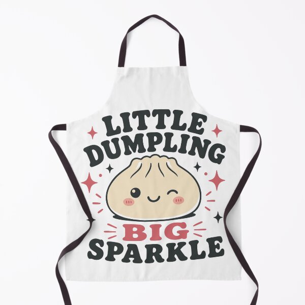 Item preview, Little Dumpling Big Sparkle – Beige Kawaii Winking Dumpling Design designed and sold by EmeraldeaArt.