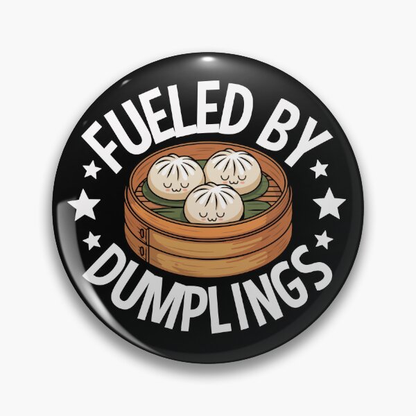 Item preview, Fueled by Dumplings – Cute Dumplings in Bamboo Steamer Box designed and sold by EmeraldeaArt.