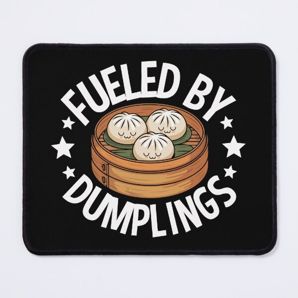 Item preview, Fueled by Dumplings – Cute Dumplings in Bamboo Steamer Box designed and sold by EmeraldeaArt.