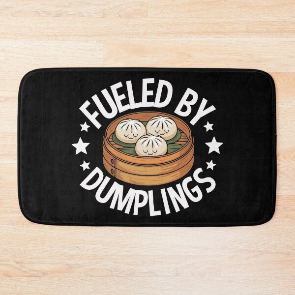 Item preview, Fueled by Dumplings – Cute Dumplings in Bamboo Steamer Box designed and sold by EmeraldeaArt.