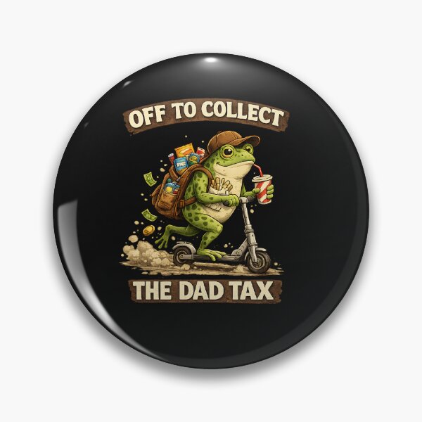 Item preview, Funny Dad Tax Frog Shirt, Off To Collect The Dad Tax Graphic Tee, Retro Frog Lover Comfort T-Shirt, Father's Day Gift From Daughter Son designed and sold by greatmar1.