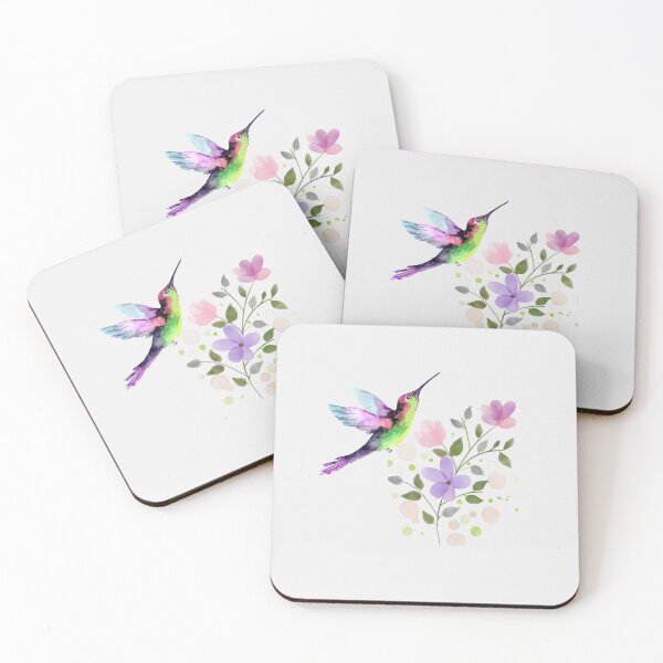 Item preview, Radiant Bloom – Colorful Hummingbird designed and sold by MadeByMira.