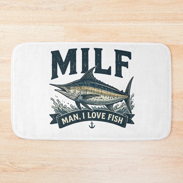 Item preview, MILF – Man I Love Fish designed and sold by LuloCreative.
