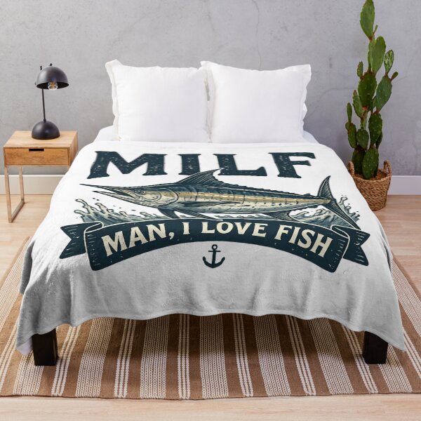 Item preview, MILF – Man I Love Fish designed and sold by LuloCreative.