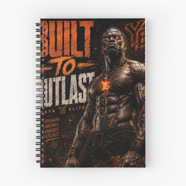 Item preview, BUILT TO OUTLAST – YAYA ELITE Dark Gym Motivation Design designed and sold by YAYA ELITE STREETWEAR.