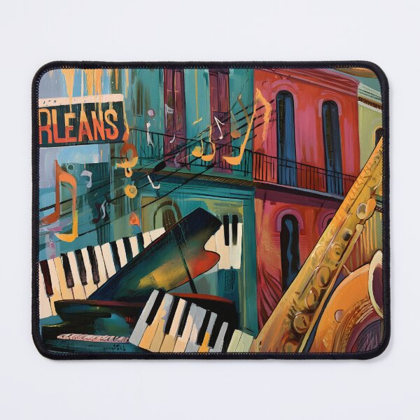 Item preview, Rhythms of New Orleans - Jazz Instruments Colorful Streets and the Soul of the Crescent City designed and sold by OlfactoART Studio.