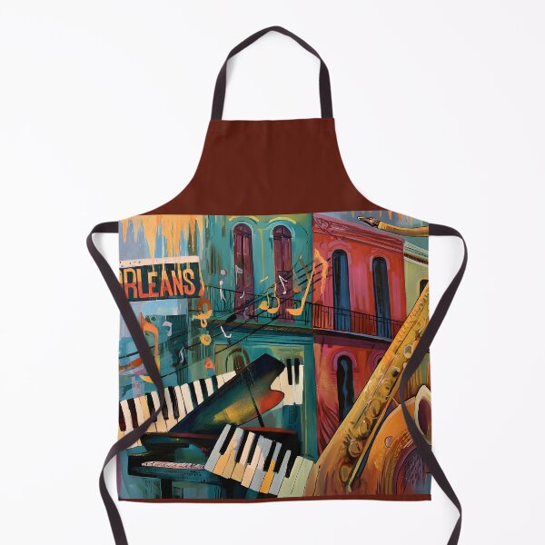 Item preview, Rhythms of New Orleans - Jazz Instruments Colorful Streets and the Soul of the Crescent City designed and sold by OlfactoART Studio.