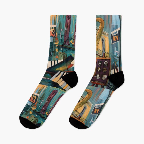 Item preview, Rhythms of New Orleans - Jazz Instruments Colorful Streets and the Soul of the Crescent City designed and sold by OlfactoART Studio.