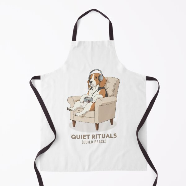 Item preview, Cozy Beagle Listening to Music Retro Illustration designed and sold by Cozy Vintage Animal.