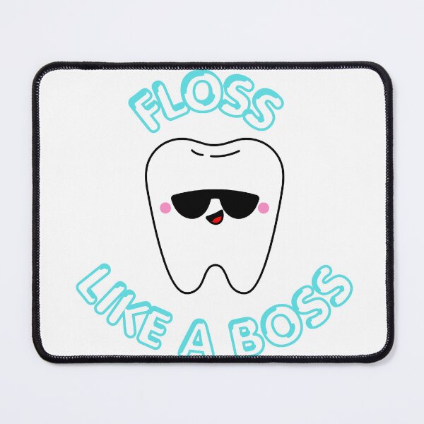 Item preview, Floss Like a Boss Funny Tooth Sticker designed and sold by CozypagesStudio.