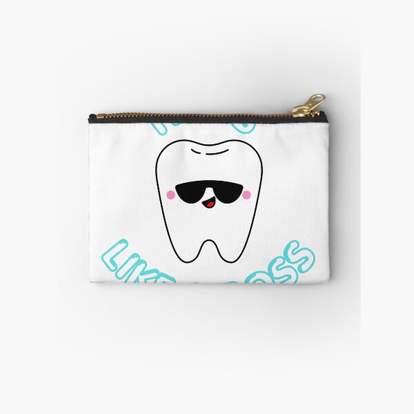 Item preview, Floss Like a Boss Funny Tooth Sticker designed and sold by CozypagesStudio.