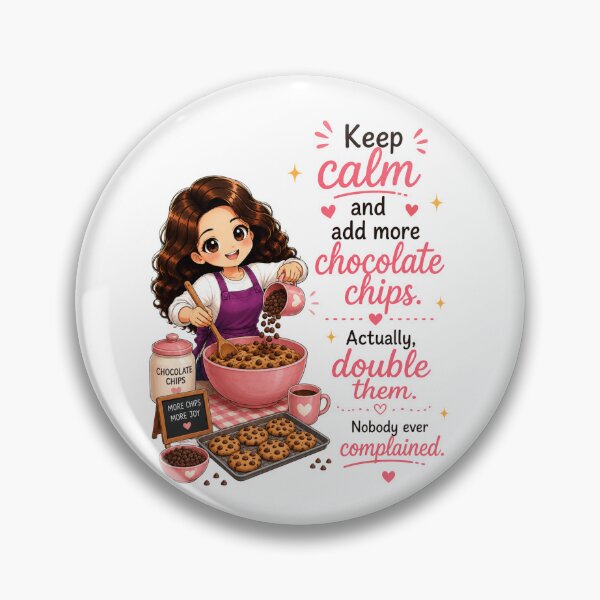 Item preview, Keep Calm and Add More Chocolate Chips (Actually, Double Them) designed and sold by thecookiegallery.