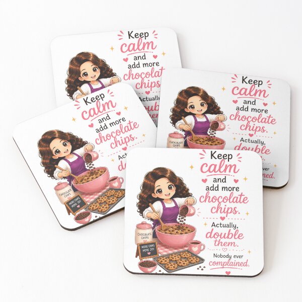Item preview, Keep Calm and Add More Chocolate Chips (Actually, Double Them) designed and sold by thecookiegallery.