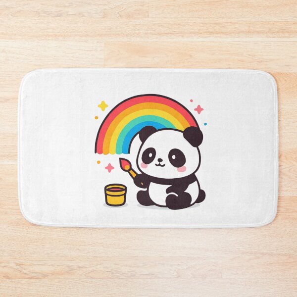 Item preview, Color Your World Panda - Happy Kawaii Sticker designed and sold by foryouandyours.