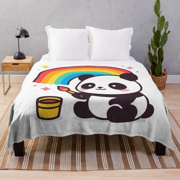 Item preview, Color Your World Panda - Happy Kawaii Sticker designed and sold by foryouandyours.