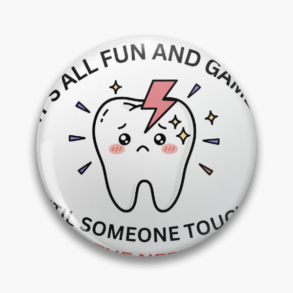 Item preview, It's All Fun and Games Until Someone Touches the Nerve designed and sold by CozypagesStudio.