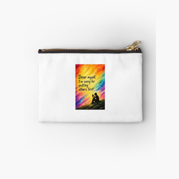 Item preview, Self Love Healing Journey  vintage colorful sunset sky begging myself Quote Art – Dear Myself, I'm Sorry for Putting Others First Sorry to myself  designed and sold by Shukasya-Arts.