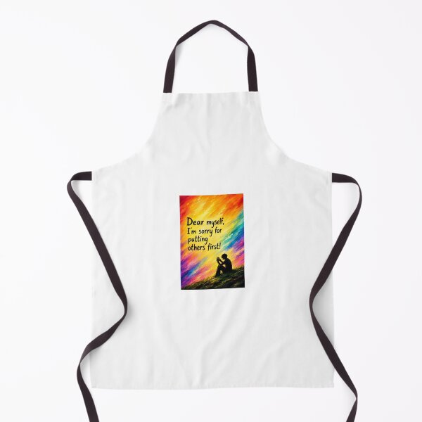 Item preview, Self Love Healing Journey vintage colorful sunset sky begging myself Quote Art – Dear Myself, I'm Sorry for Putting Others First Sorry to myself designed and sold by Shukasya-Arts.