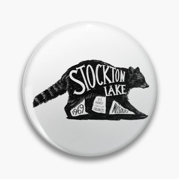 Item preview, Stockton Lake Missouri Raccoon Label designed and sold by John Morris Illustration.