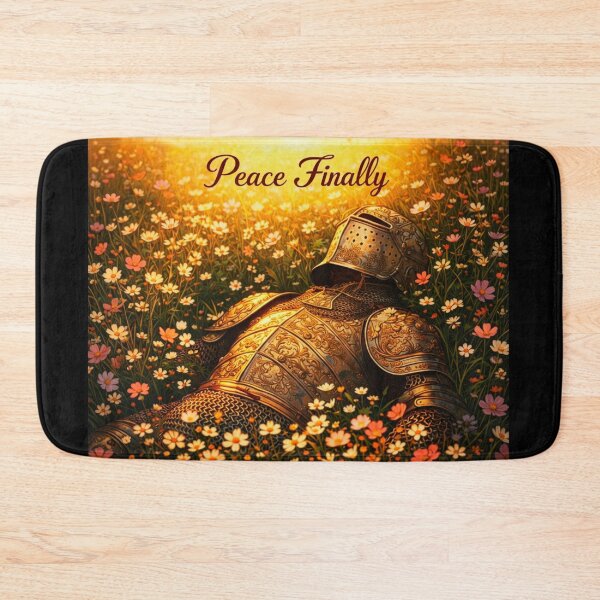 Item preview, Peace Finally – Fallen Knight Resting in Flowers designed and sold by INVIKETOS.