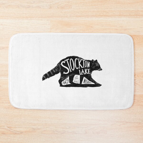 Item preview, Stockton Lake Missouri Raccoon Label designed and sold by John Morris Illustration.