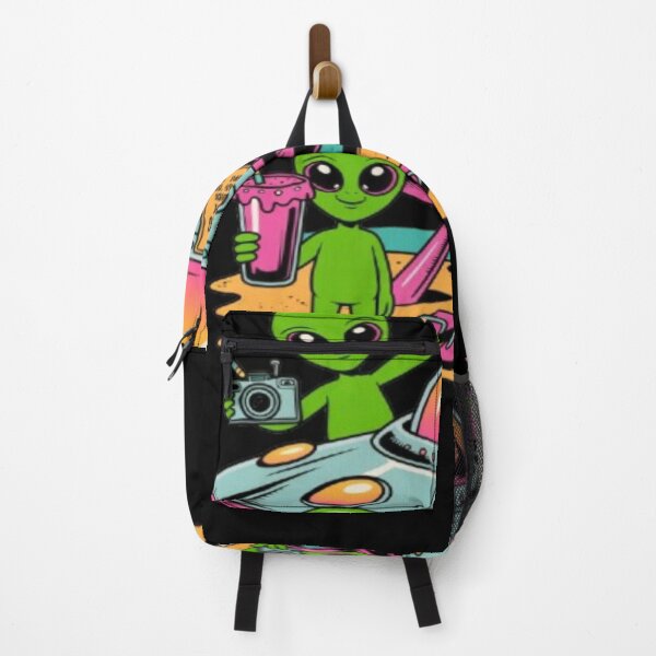 Item preview, Funny Cartoon Green Alien Tropical Beach Holiday Sticker designed and sold by DailySparks.