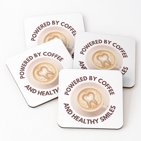 Item preview, Coffee Lover Dentist Tooth Latte Art Sticker designed and sold by CozypagesStudio.