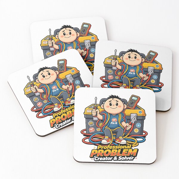 Item preview, Funny Technician Survival Kit Retro Cartoon Technician designed and sold by Gwin 9x9 Store.