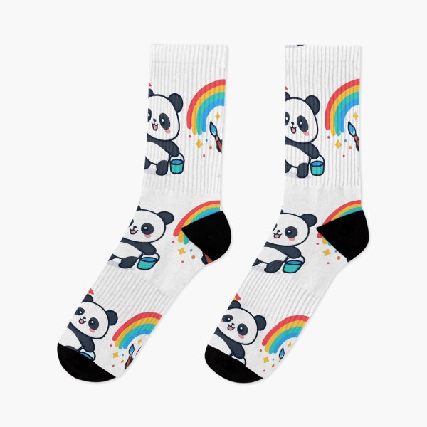 Item preview, Color Your World Panda - Happy Kawaii Sticker designed and sold by foryouandyours.
