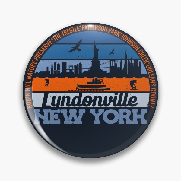 Item preview, Lyndonville New York Sunset Retro Vintage Local Pride Logo designed and sold by CRHPOD20.