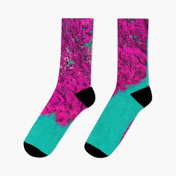Item preview, Pink Lichen Turquoise Water designed and sold by Brightside-art.