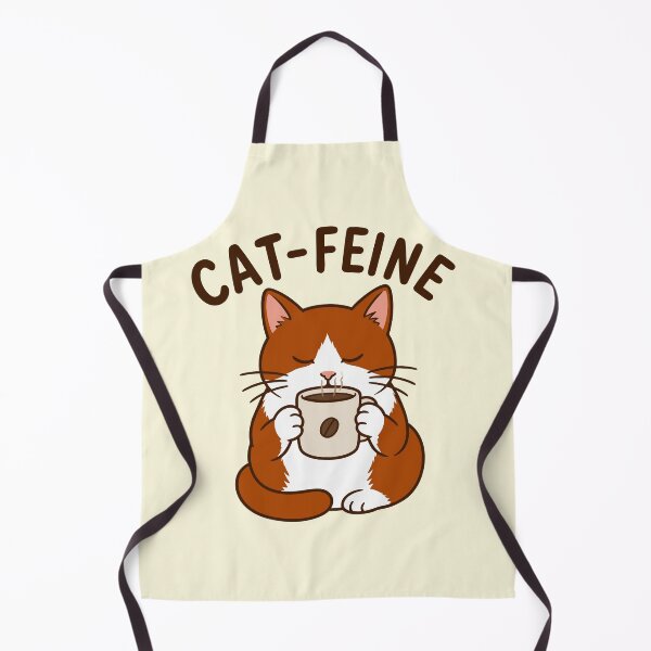 Item preview, Cute Orange Cat Enjoying Coffee Cat-feine designed and sold by merchloh128.