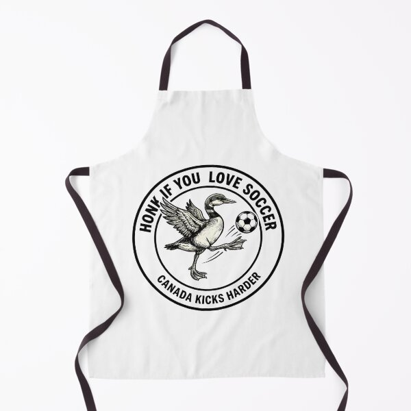 Item preview, Loon Soccer Kick - Funny Canadian Wildlife Football Design designed and sold by laughingshirts.