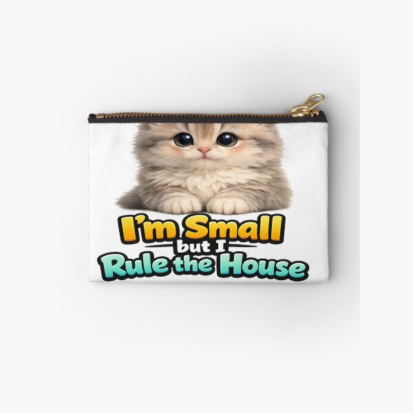 Item preview, Fluffy Baby Cat – I’m Small but I Rule the House T‑Shirt designed and sold by Mita986.