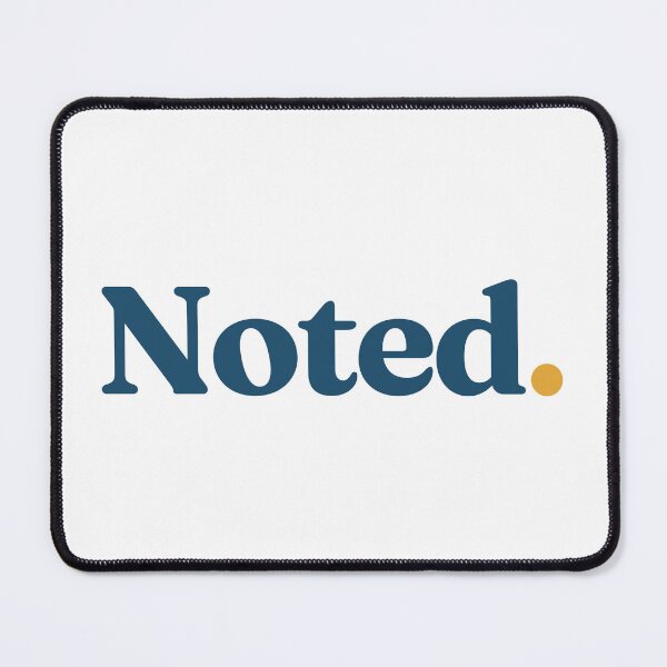 Item preview, Noted. Typography Design designed and sold by NotedPeriod.