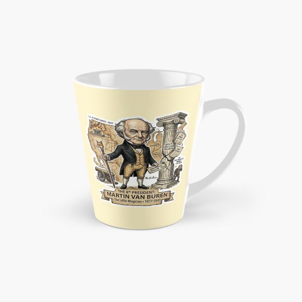 Item preview, 8th President: Martin Van Buren • "The Little Magician" Panic of 1837 Retro History Sticker & Apparel designed and sold by CleverCulture.