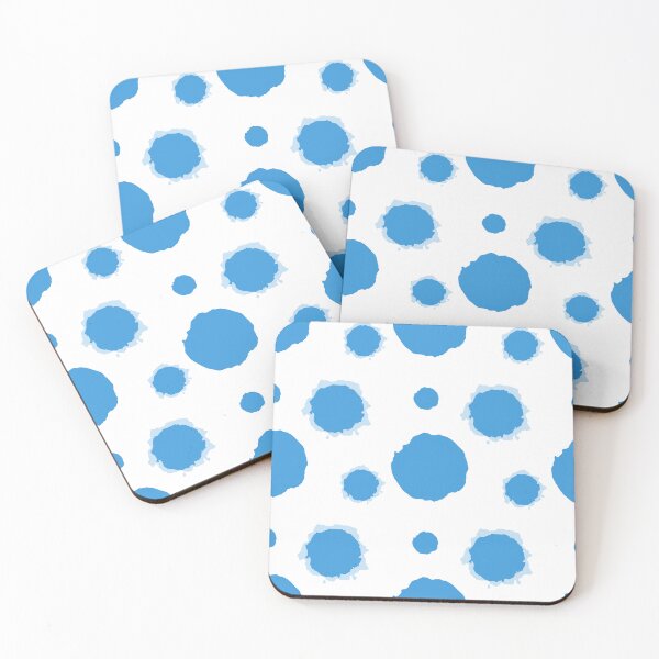 Item preview, Abstract Blue Watercolor Organic Blob and Circle Seamless Pattern designed and sold by Longsilp.
