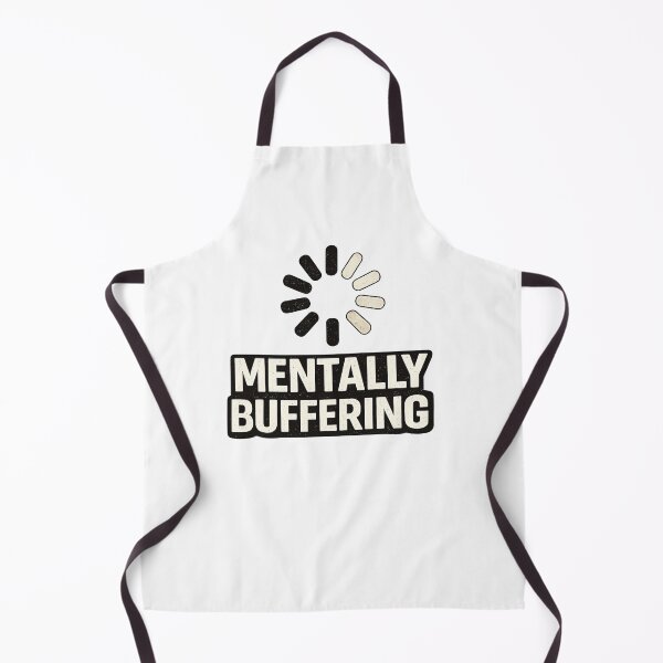 Item preview, Mentally Buffering – Funny Low Energy T-Shirt Design designed and sold by rigelcreation.