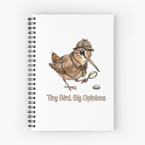 Item preview, American Woodcock Tiny Bird Big Opinions | Funny Detective Bird designed and sold by HelgaCraftery.