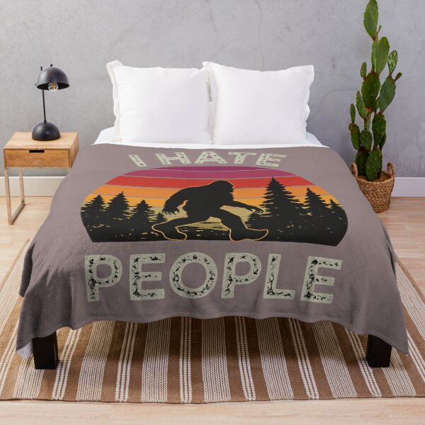 Item preview, I Hate People – Bigfoot designed and sold by LuloCreative.