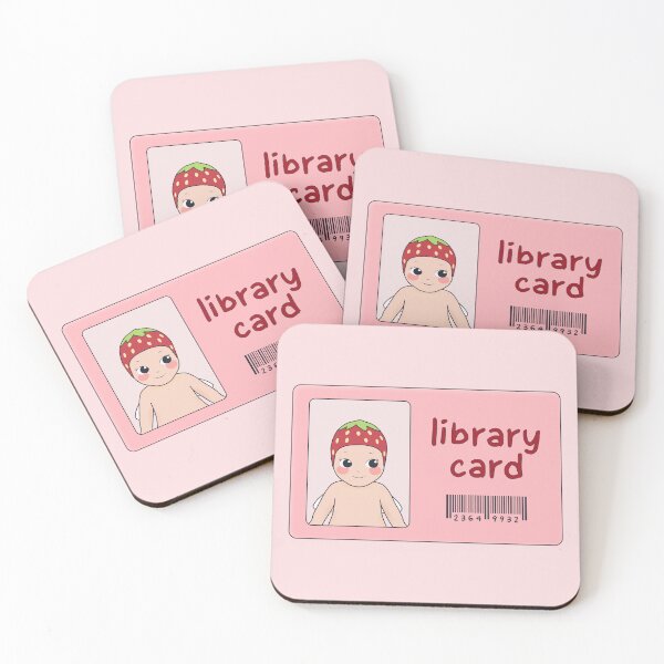 Item preview, strawberry sonny angel library card designed and sold by MoTaraDesigns.