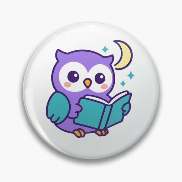 Item preview, Stay Curious Owl - Learning Kawaii Sticker designed and sold by foryouandyours.