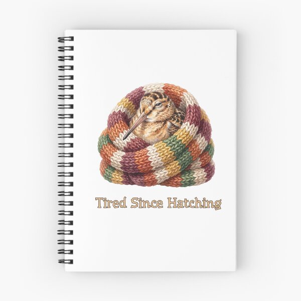 Item preview, American Woodcock Tired Since Hatching | Cozy Burrito Bird Meme designed and sold by HelgaCraftery.