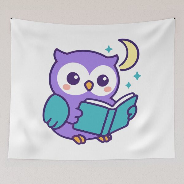 Item preview, Stay Curious Owl - Learning Kawaii Sticker designed and sold by foryouandyours.