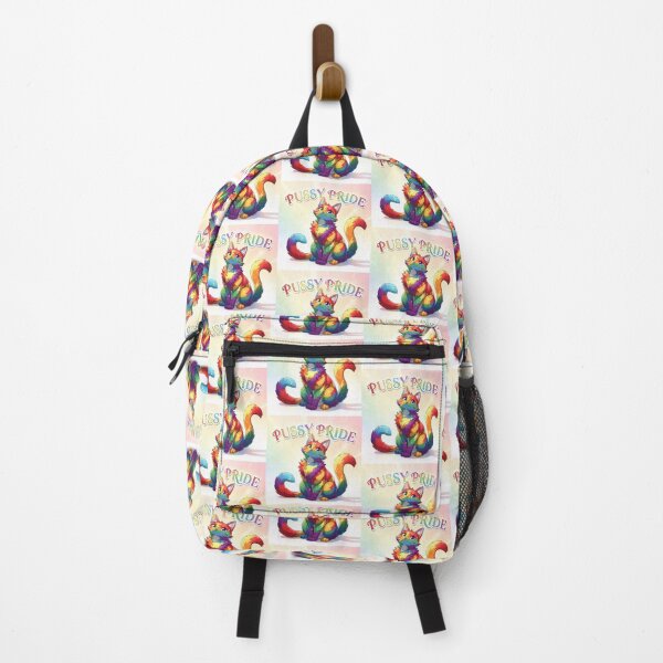Item preview, Pussy Pride Rainbow Anime Cat | LGBTQ Pride Cat Design | Colorful Pride Month Artwork designed and sold by Donsean22.